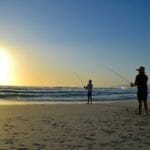 Fishing on the beach at Bremer Bay